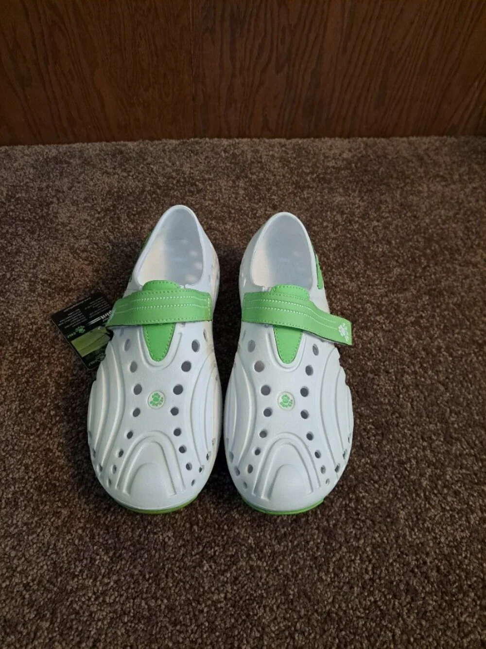 NWT Dawgs Golf Spirit Shoes - Womens White/Lime Green